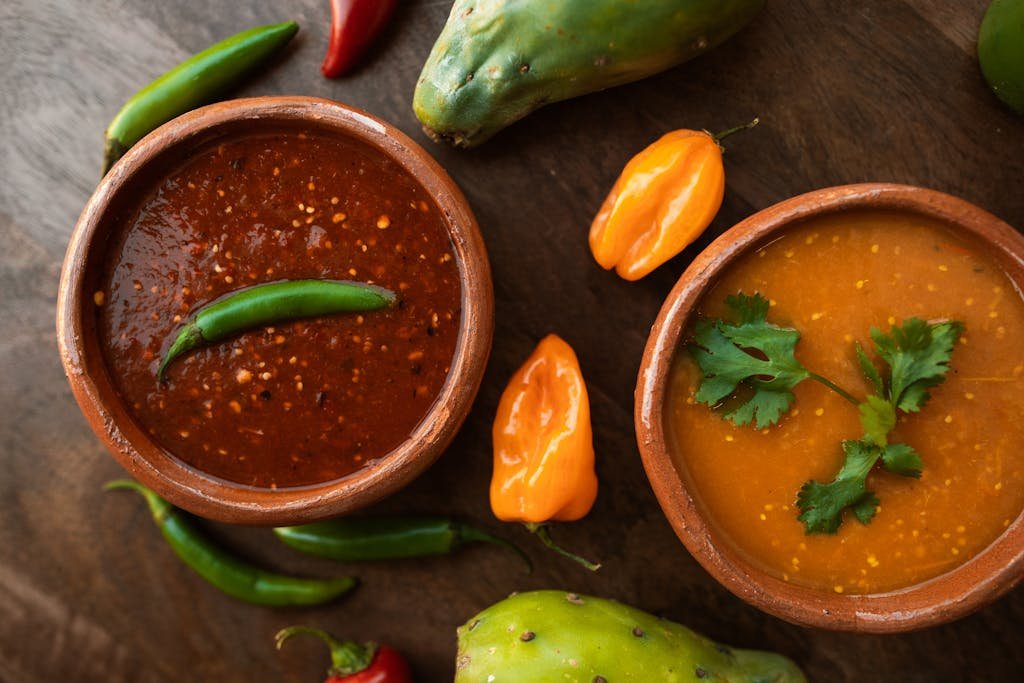 easy homemade hot sauce with fresh peppers