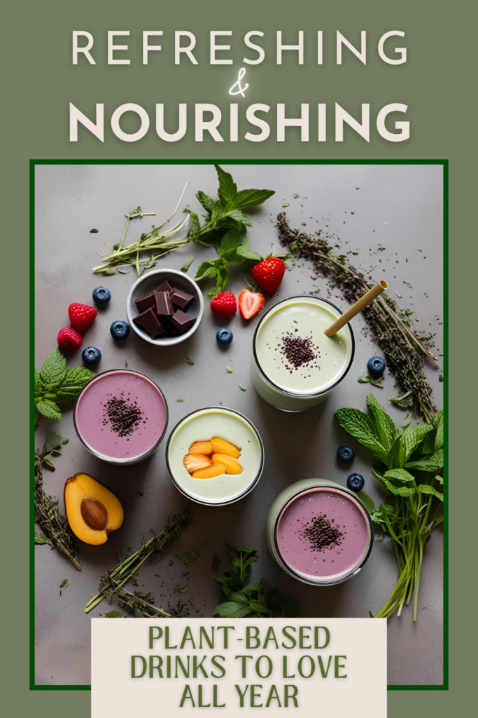 Creamy vegan drinks