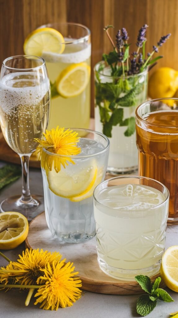 Dandelion lemonade