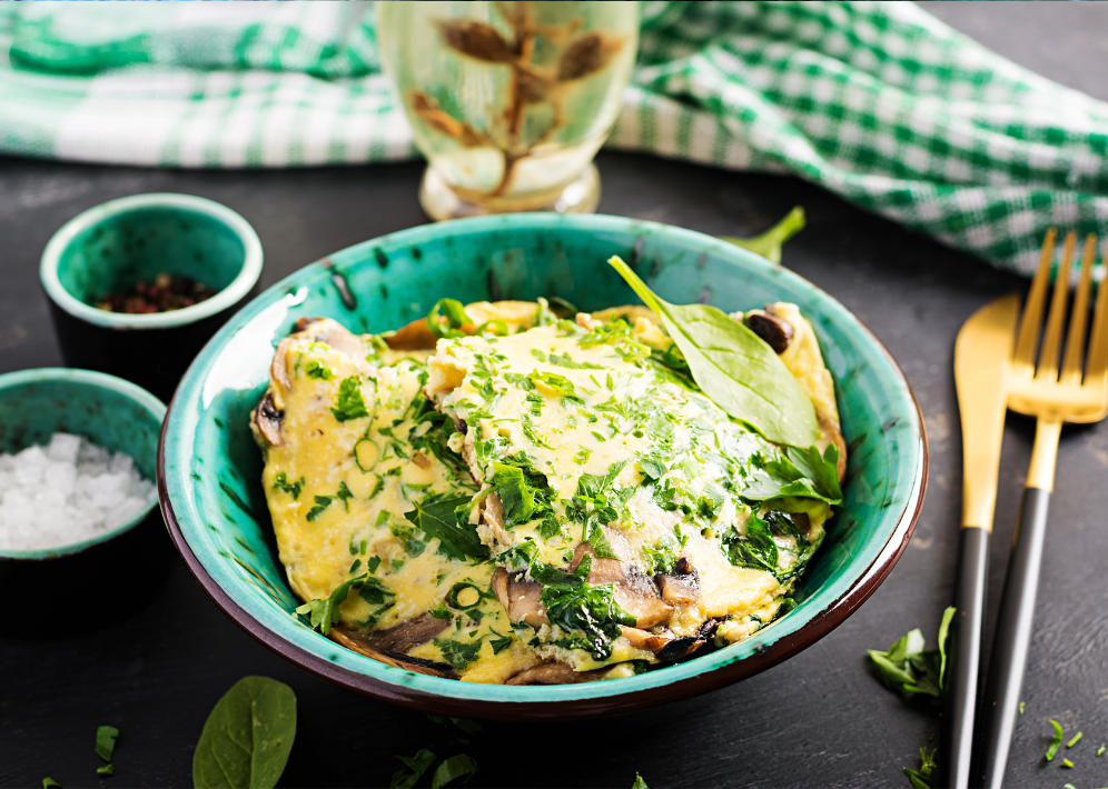 wild green omelette
