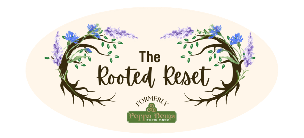The rooted reset logo