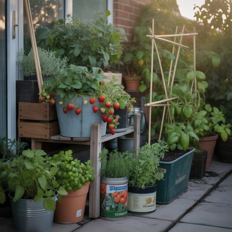 vegetable garden in container